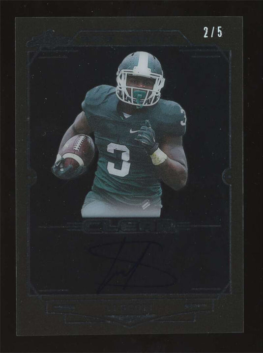 2019 Leaf Trinity Clear Spectrum Silver HoloFoil Auto L.J Scott