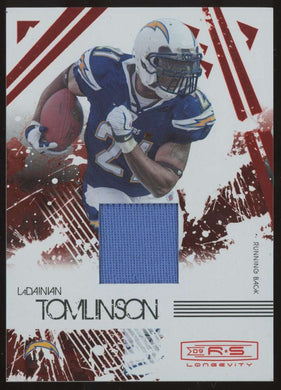 2009 Donruss Rookies Stars Longevity Ruby Materials LaDainian Tomlinson 