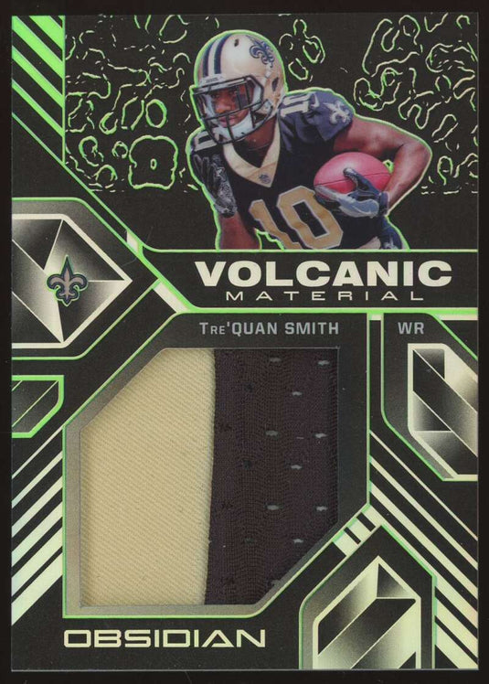 2018 Panini Obsidian Volcanic Material Green Tre'Quan Smith 