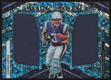 2019 Panini Spectra Rising Rookie Neon Blue Damien Harris 