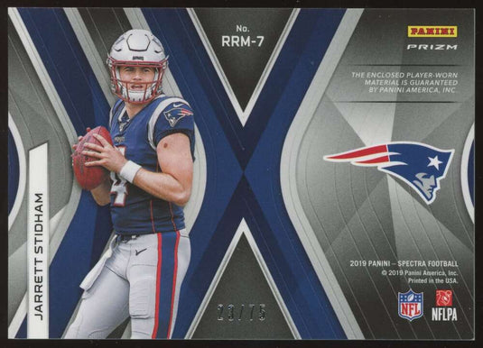 2019 Panini Spectra Rising Rookie Neon Blue Jarrett Stidham