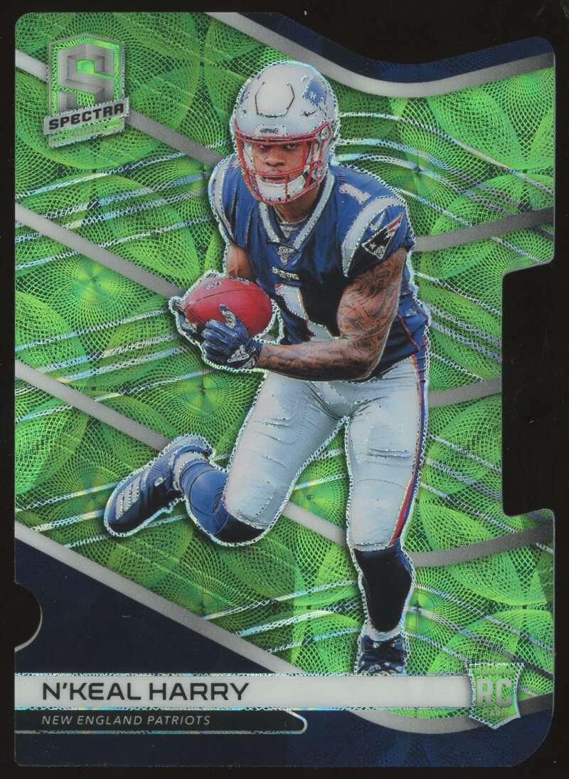 Load image into Gallery viewer, 2019 Panini Spectra Neon Green Die Cut N&#39;Keal Harry #167 Rookie RC Patriots /30  Image 1
