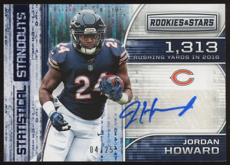 Load image into Gallery viewer, 2018 Rookies &amp; Stars Statistical Standouts Blue Auto Jordan Howard #SS-JH /25 Image 1
