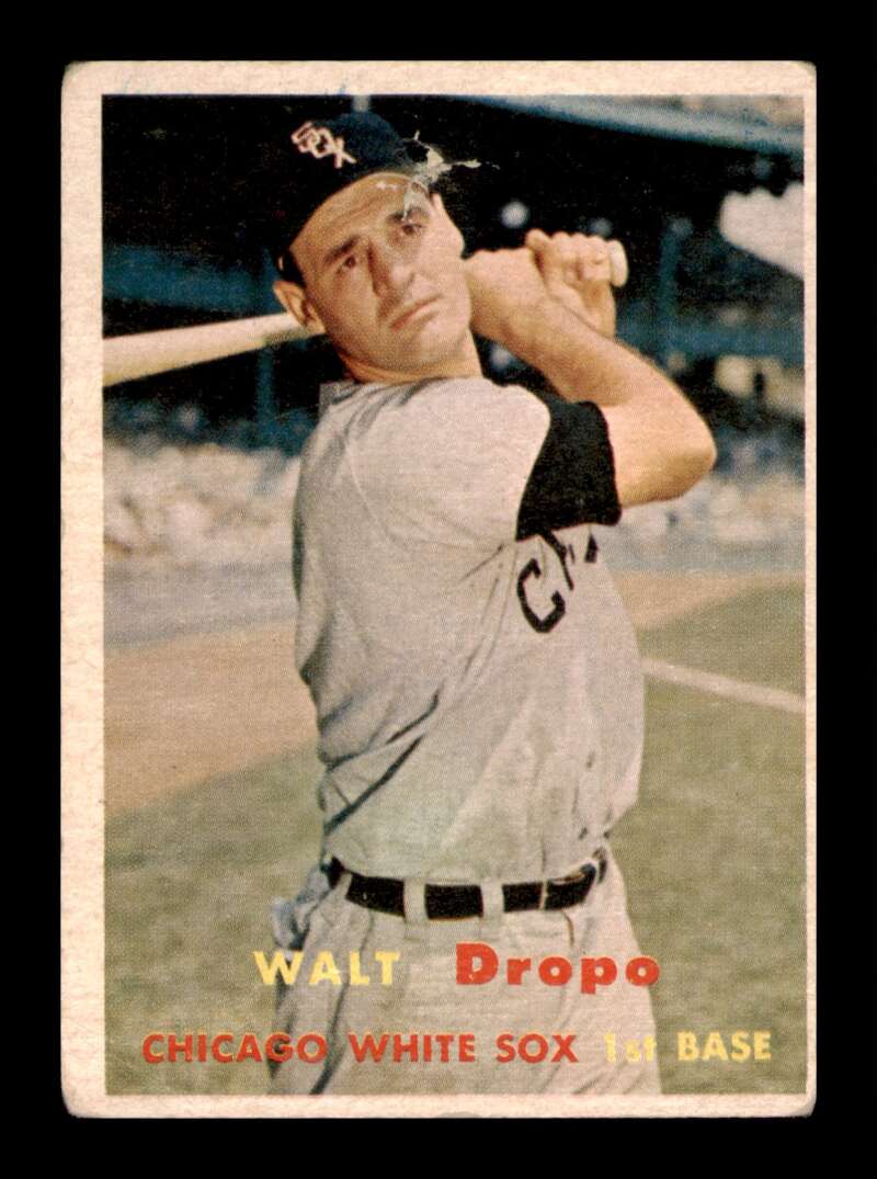 Load image into Gallery viewer, 1957 Topps Walt Dropo #257 Pinholes Chicago White Sox Image 1
