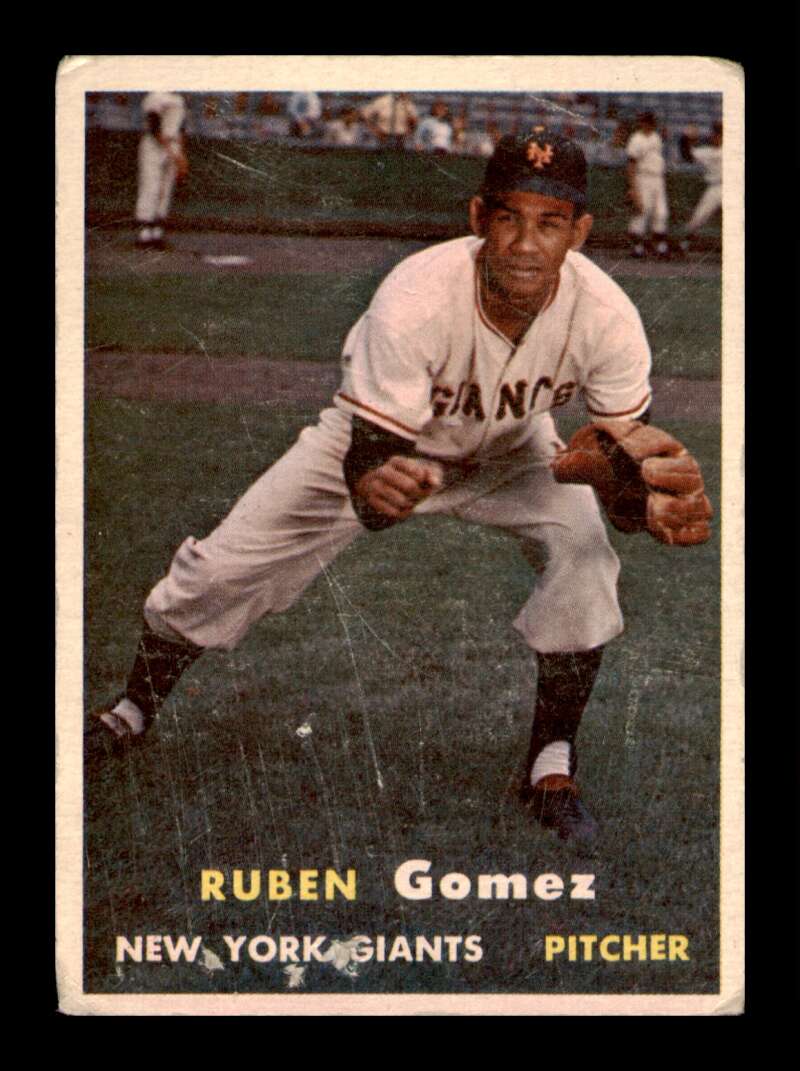 Load image into Gallery viewer, 1957 Topps Ruben Gomez #58 Surface Scratches New York Giants Image 1
