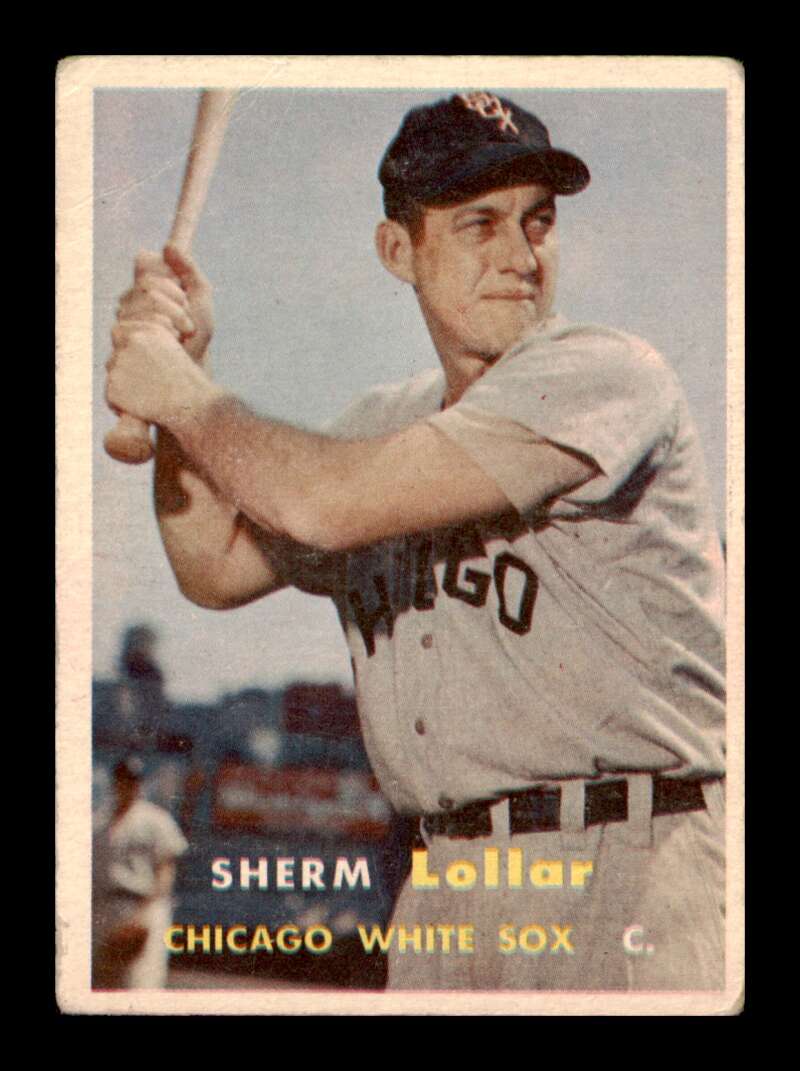 Load image into Gallery viewer, 1957 Topps Sherm Lollar #23 Crease Chicago White Sox Image 1
