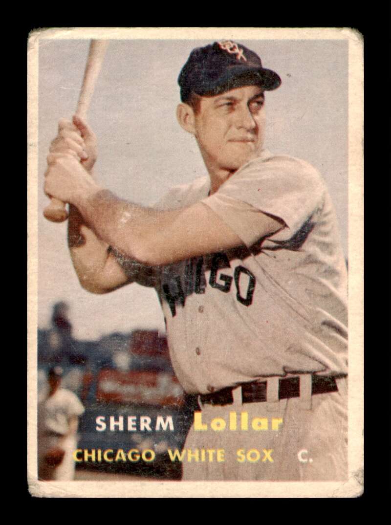 Load image into Gallery viewer, 1957 Topps Sherm Lollar #23 Crease Chicago White Sox Image 1
