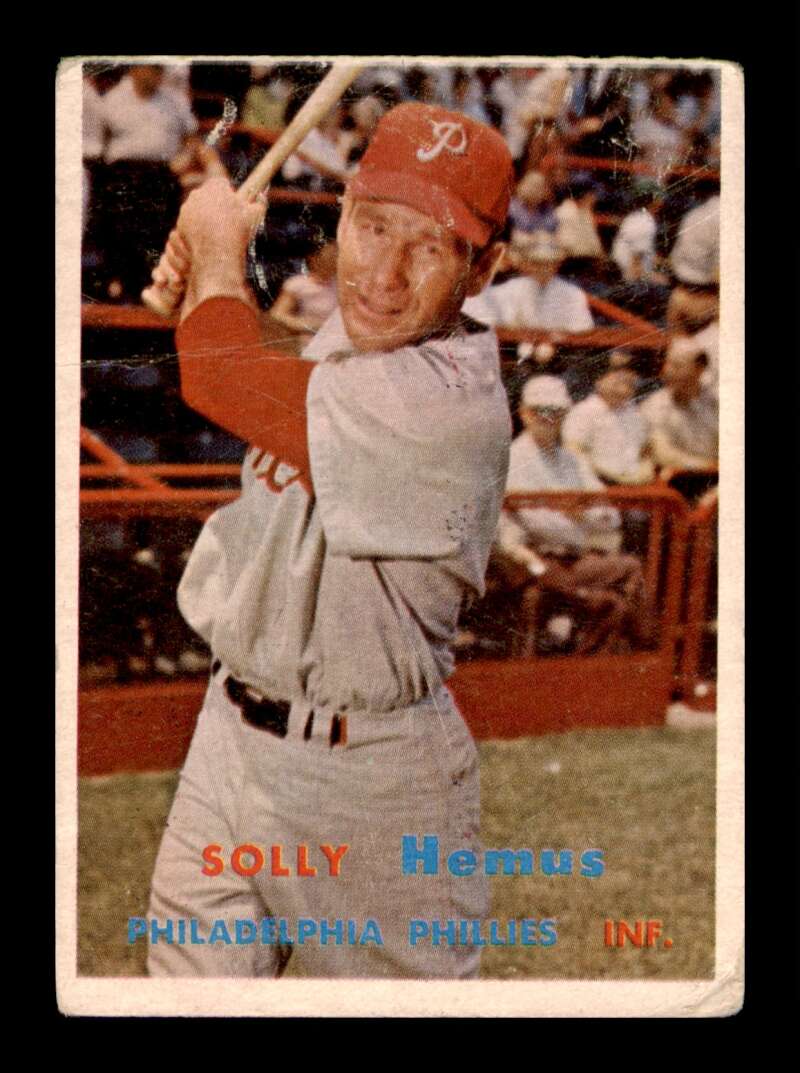 Load image into Gallery viewer, 1957 Topps Solly Hemus #231 Crease Philadelphia Phillies Image 1
