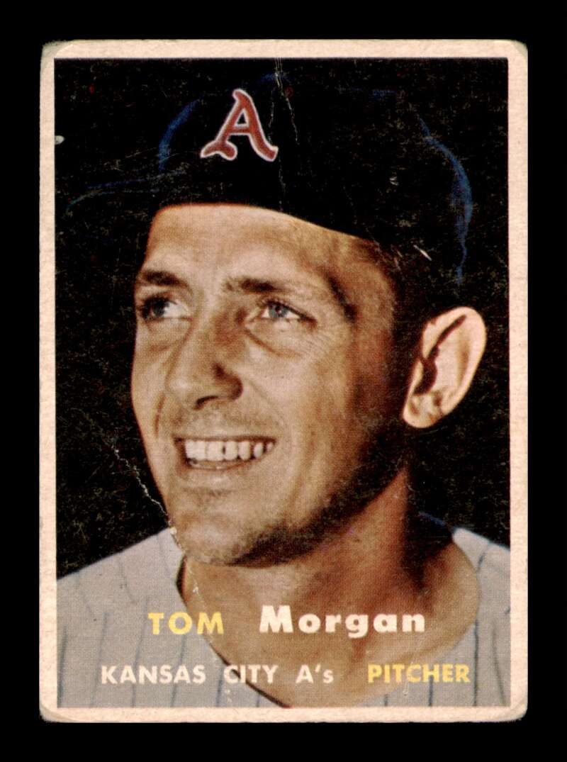 Load image into Gallery viewer, 1957 Topps Tom Morgan #239 Crease Kansas City Athletics Image 1
