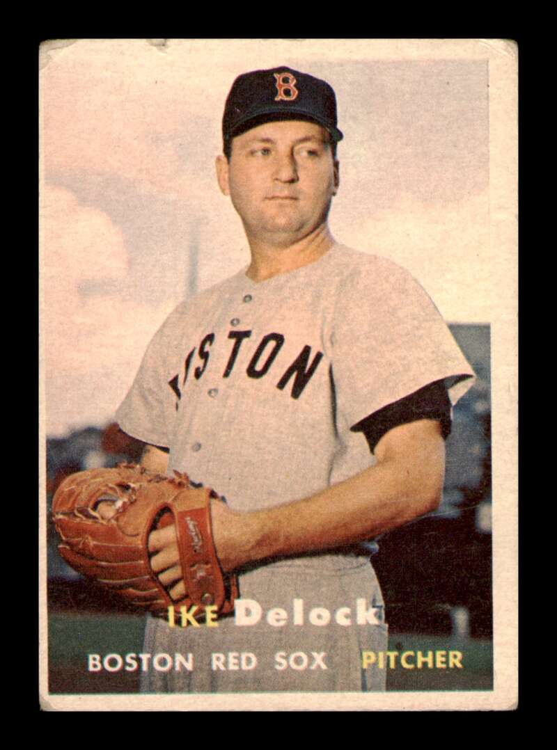 Load image into Gallery viewer, 1957 Topps Ike Delock #63 Crease Boston Red Sox Image 1
