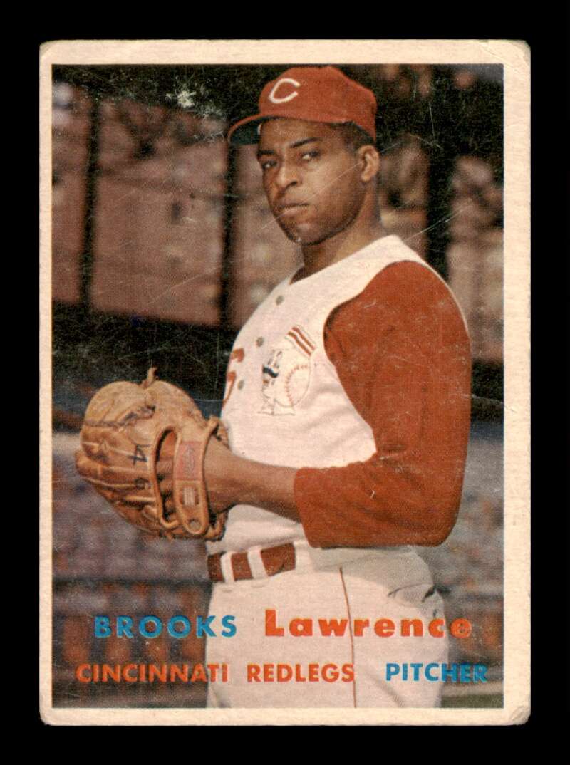 Load image into Gallery viewer, 1957 Topps Brooks Lawrence #66 Crease Cincinnati Reds Image 1
