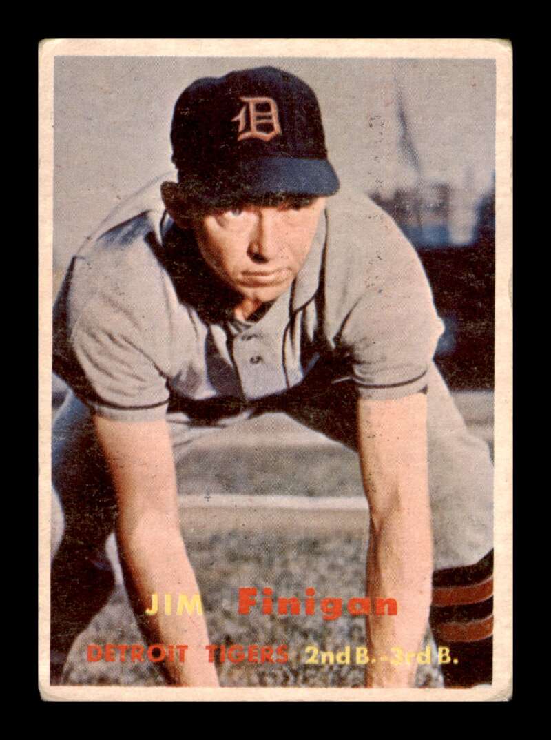 Load image into Gallery viewer, 1957 Topps Jim Finigan #248 Crease Detroit Tigers Image 1
