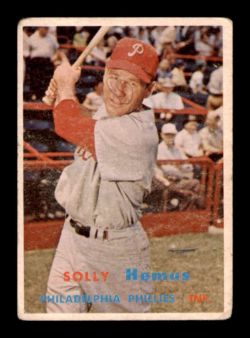 Load image into Gallery viewer, 1957 Topps Solly Hemus #231 Crease Philadelphia Phillies Image 1
