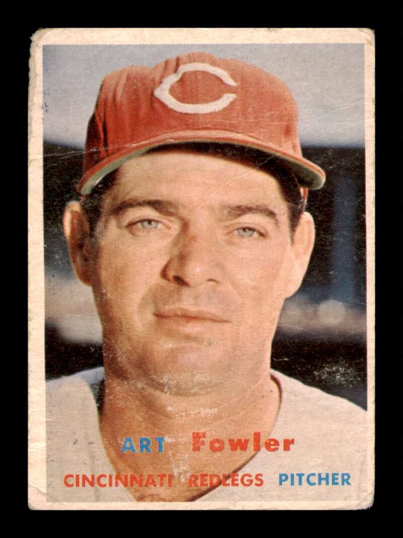 Load image into Gallery viewer, 1957 Topps Art Fowler #233 Crease Cincinnati Reds Image 1
