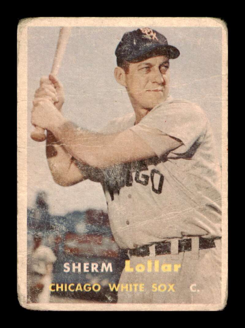 Load image into Gallery viewer, 1957 Topps Sherm Lollar #23 Crease Chicago White Sox Image 1
