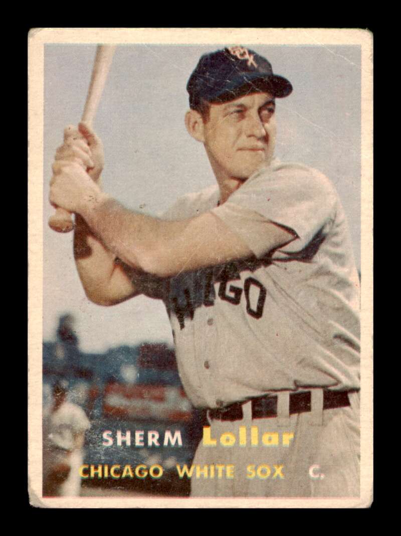 Load image into Gallery viewer, 1957 Topps Sherm Lollar #23 Crease Chicago White Sox Image 1
