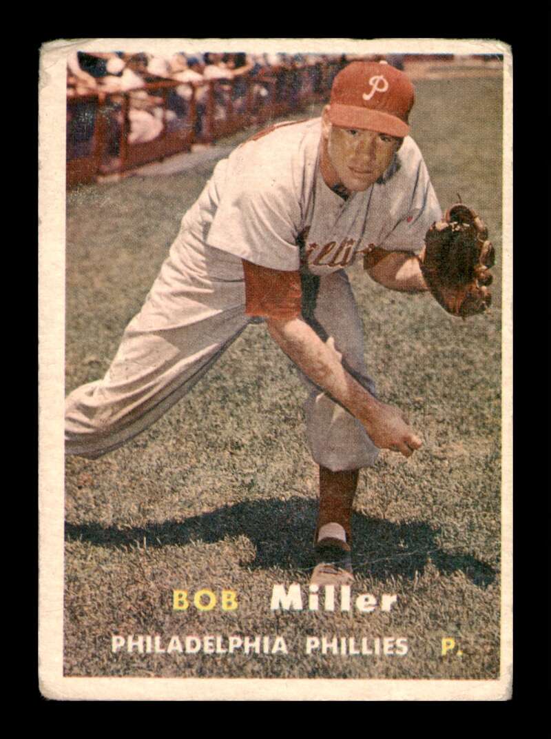 Load image into Gallery viewer, 1957 Topps Bob Miller #46 Crease Philadelphia Phillies Image 1
