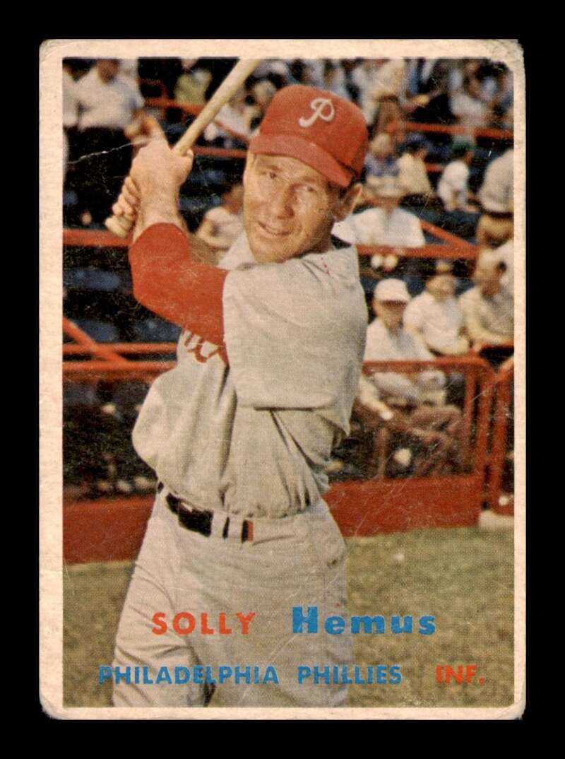 Load image into Gallery viewer, 1957 Topps Solly Hemus #231 Crease Philadelphia Phillies Image 1
