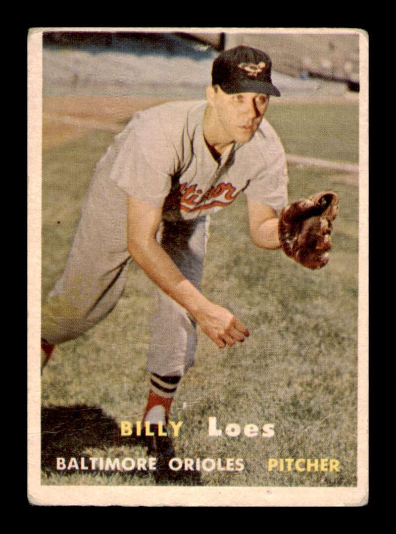 Load image into Gallery viewer, 1957 Topps Billy Loes #244 Crease Baltimore Orioles Image 1
