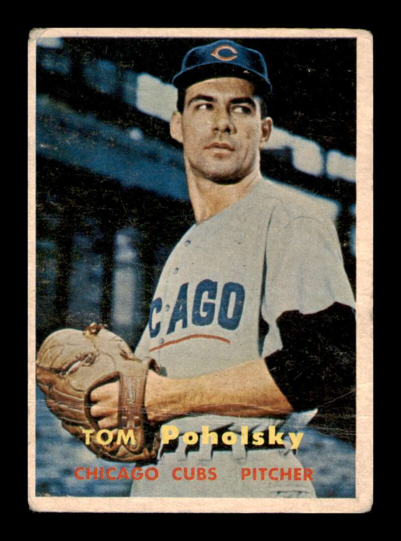 Load image into Gallery viewer, 1957 Topps Tom Poholsky #235 Crease Chicago Cubs Image 1
