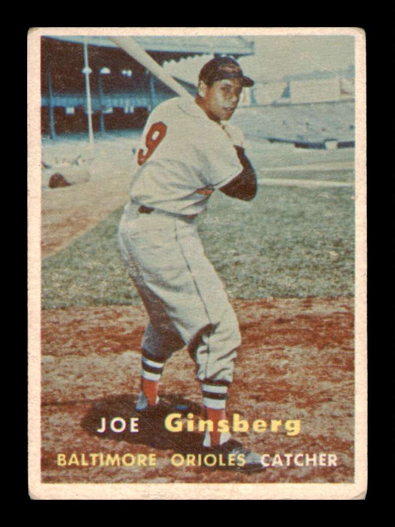 Load image into Gallery viewer, 1957 Topps Joe Ginsberg #236 Crease Baltimore Orioles Image 1
