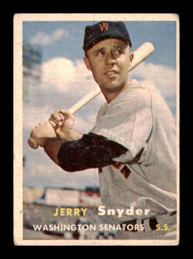 Load image into Gallery viewer, 1957 Topps Jerry Snyder #22 Crease Washington Senators Image 1
