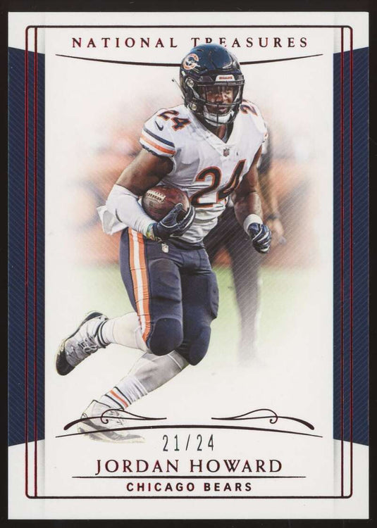 2018 National Treasures Jersey Number Red Jordan Howard