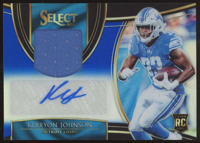 2018 Panini Select RPA Blue Kerryon Johnson 