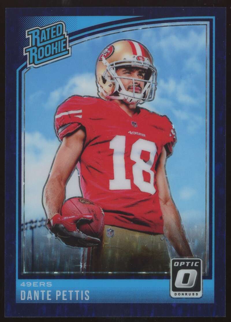 Load image into Gallery viewer, 2018 Donruss Optic Purple Stars Dante Pettis #171 SP SSP San Francisco 49ers /25 Image 1
