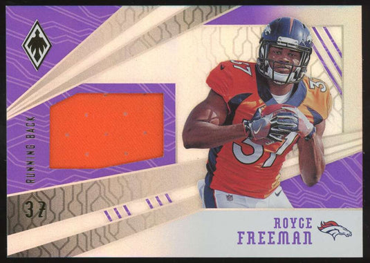 2018 Panini Phoenix Jumbo Memorabilia Purple Royce Freeman