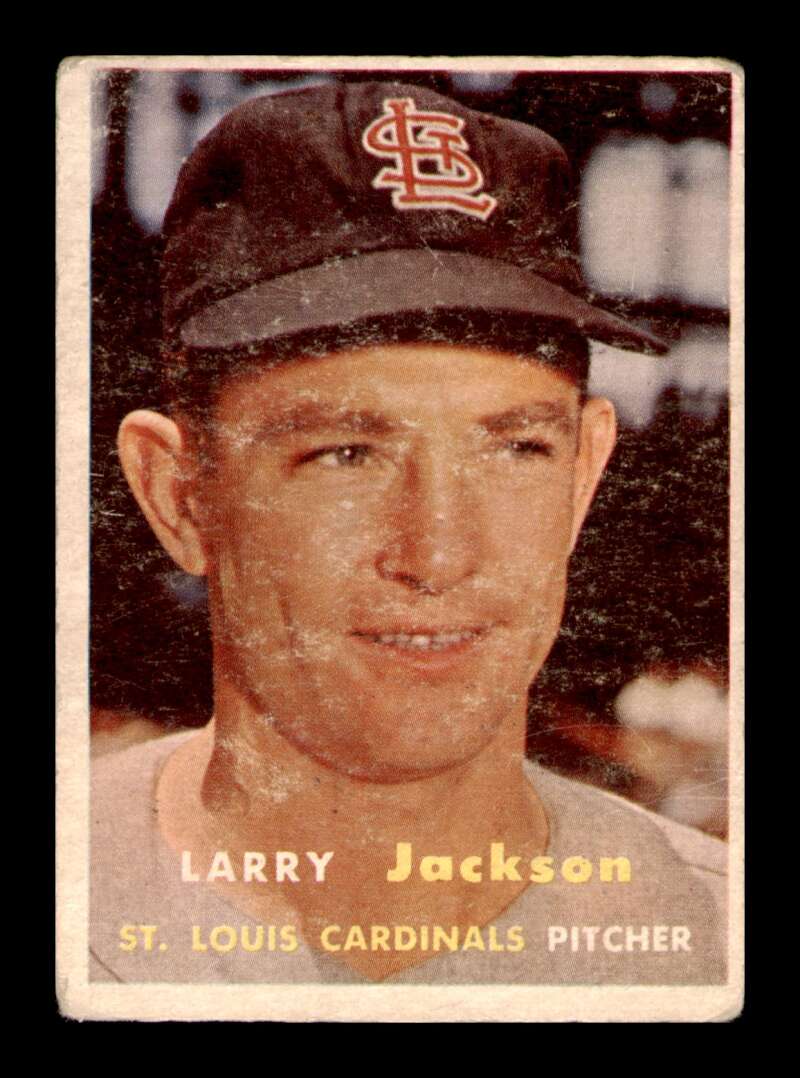 Load image into Gallery viewer, 1957 Topps Larry Jackson #196 Wrinkle St. Louis Cardinals Image 1
