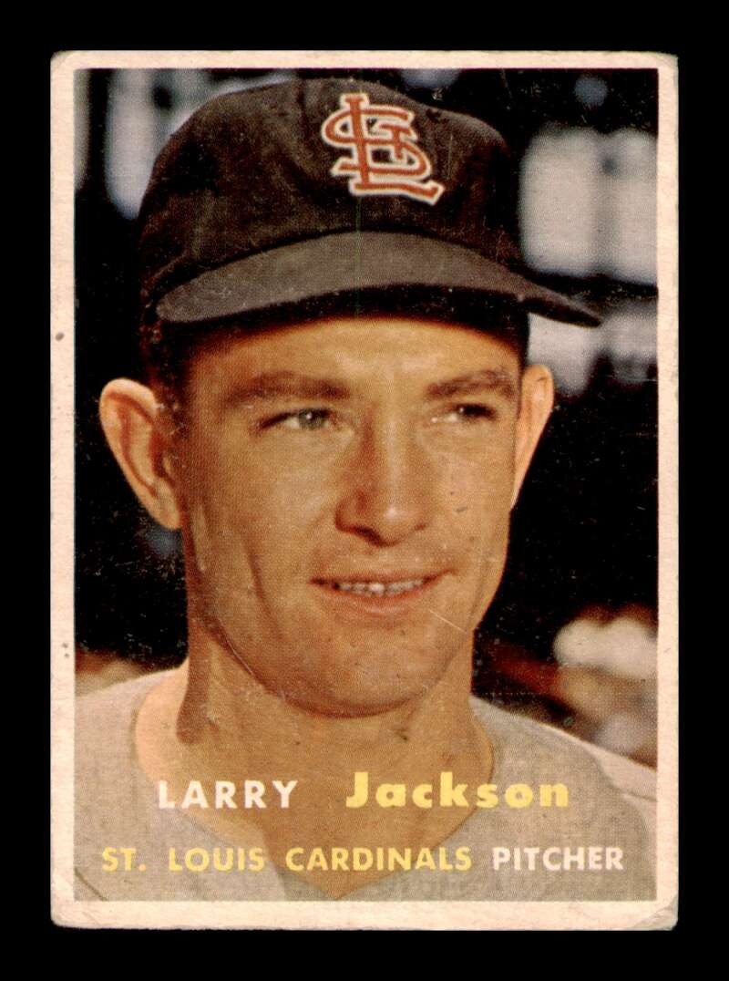 Load image into Gallery viewer, 1957 Topps Larry Jackson #196 Pinhole St. Louis Cardinals Image 1
