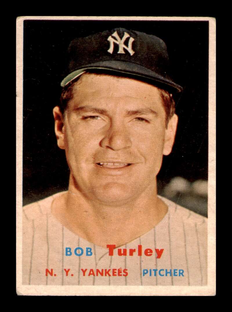 Load image into Gallery viewer, 1957 Topps Bob Turley #264 Surface Scratches New York Yankees Image 1
