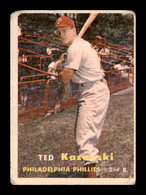 1957 Topps Ted Kazanski 