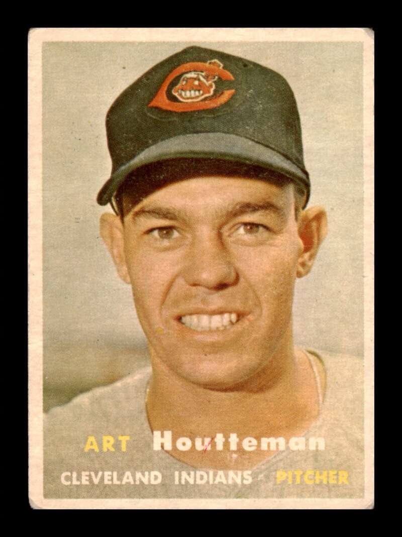 Load image into Gallery viewer, 1957 Topps Art Houtteman #385 Cleveland Indians Image 1
