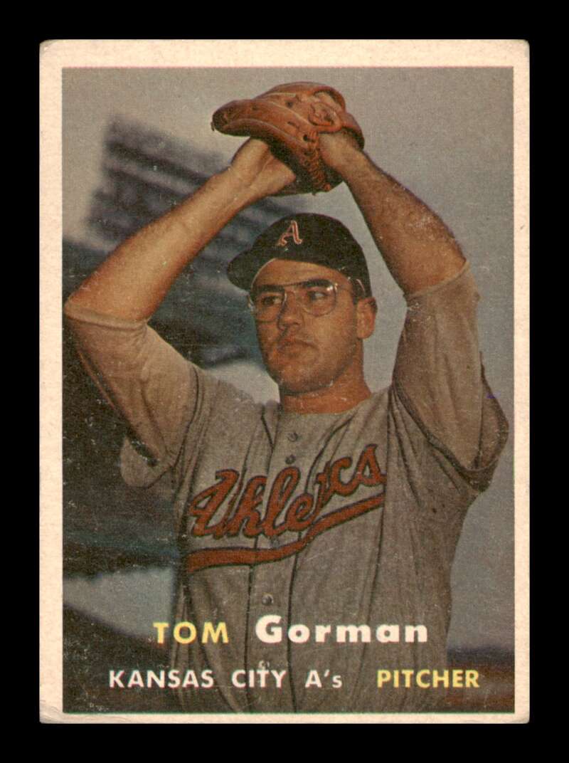 Load image into Gallery viewer, 1957 Topps Tom Gorman #87 Kansas City Athletics Image 1
