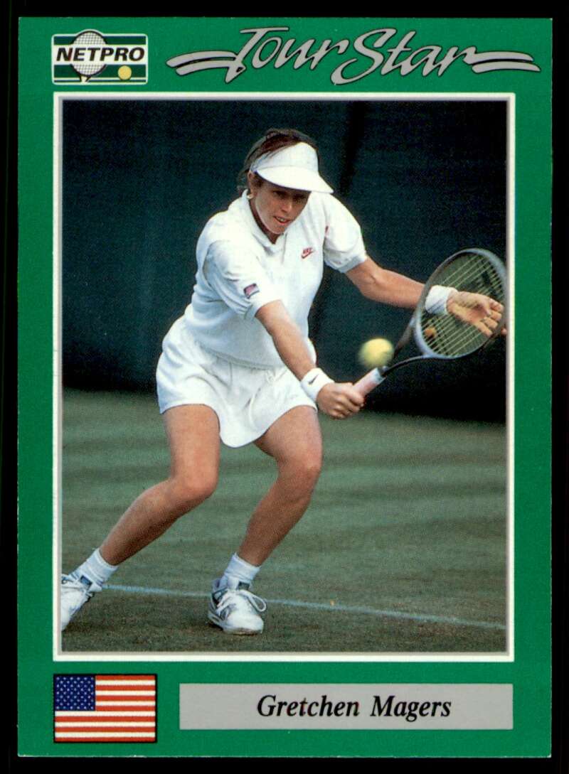 Load image into Gallery viewer, 1991 NetPro Tour Stars Gretchen Magers #71 Rookie RC Set Break Image 1
