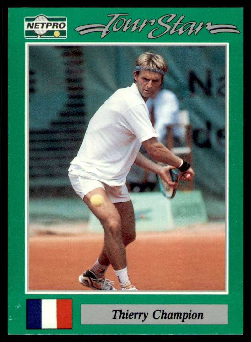 Load image into Gallery viewer, 1991 NetPro Tour Stars Thierry Champion #95 Rookie RC Set Break Image 1
