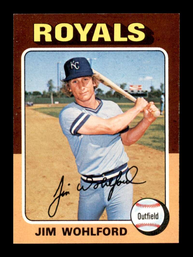 Load image into Gallery viewer, 1975 Topps Jim Wohlford #144 NM Near Mint Kansas City Royals Image 1
