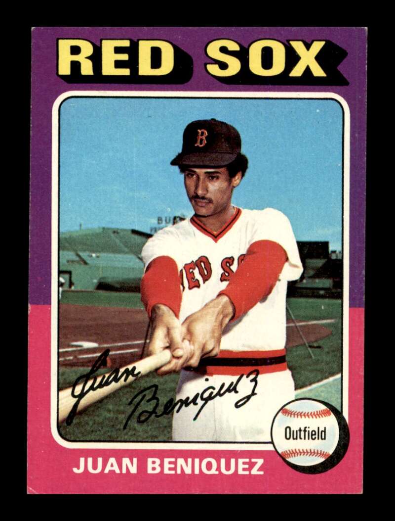 Load image into Gallery viewer, 1975 Topps Juan Beniquez #601 NM Near Mint Boston Red Sox Image 1
