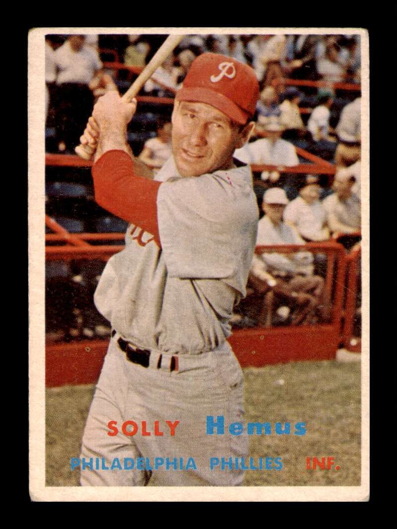 Load image into Gallery viewer, 1957 Topps Solly Hemus #231 Surface Scratches Philadelphia Phillies Image 1
