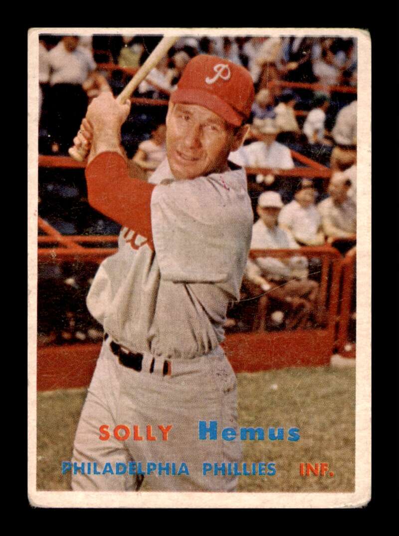 Load image into Gallery viewer, 1957 Topps Solly Hemus #231 Surface Scratches Philadelphia Phillies Image 1
