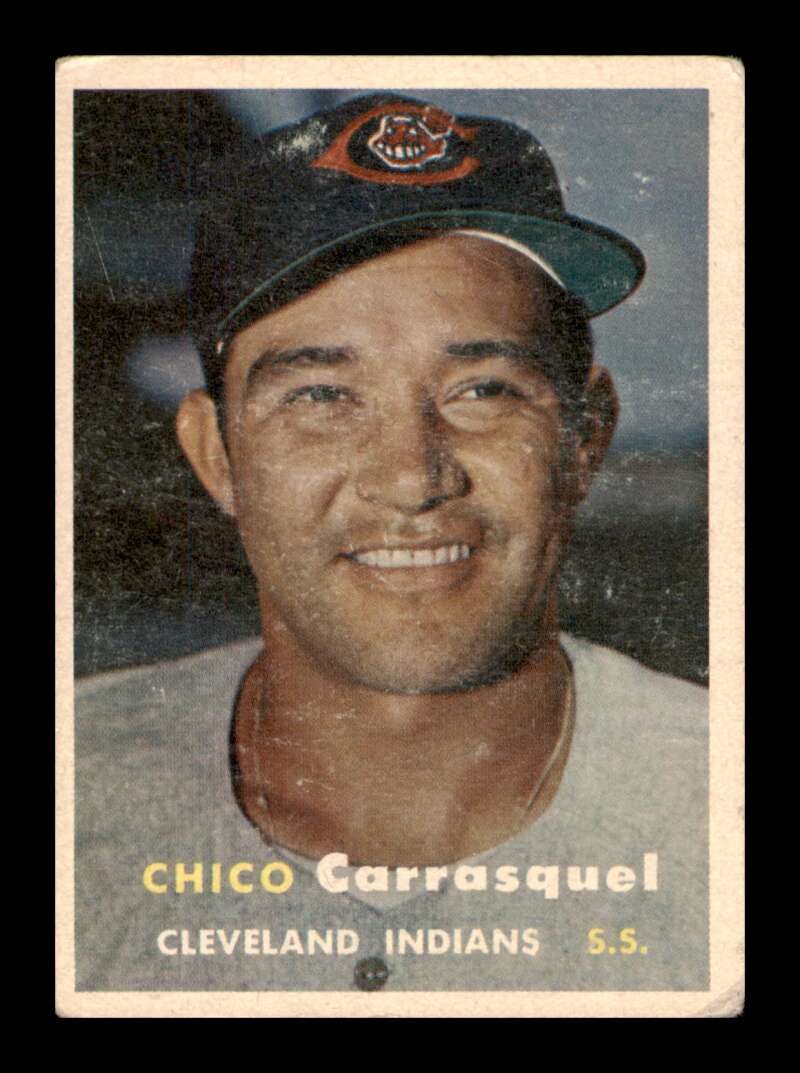 Load image into Gallery viewer, 1957 Topps Chico Carrasquel #67 Surface Scratches Cleveland Indians Image 1
