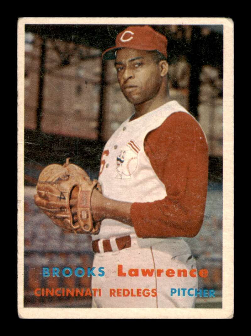 Load image into Gallery viewer, 1957 Topps Brooks Lawrence #66 Surface Scratches Cincinnati Reds Image 1
