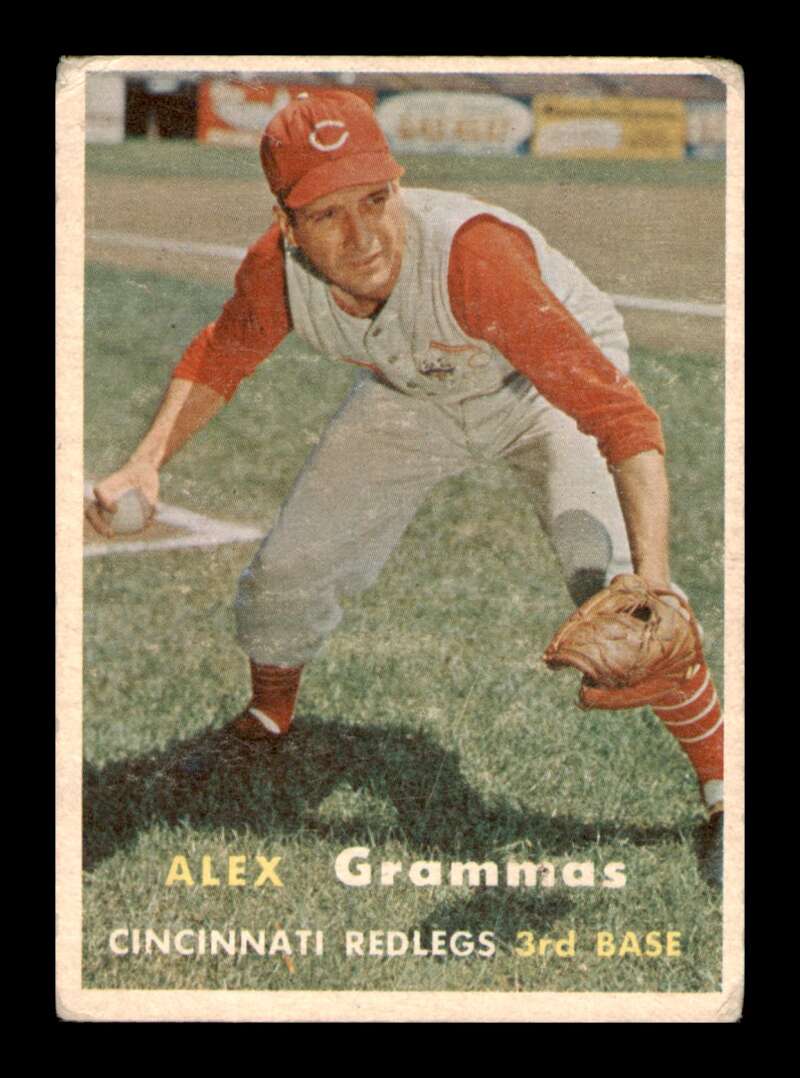 Load image into Gallery viewer, 1957 Topps Alex Grammas #222 Surface Dents Cincinnati Reds Image 1
