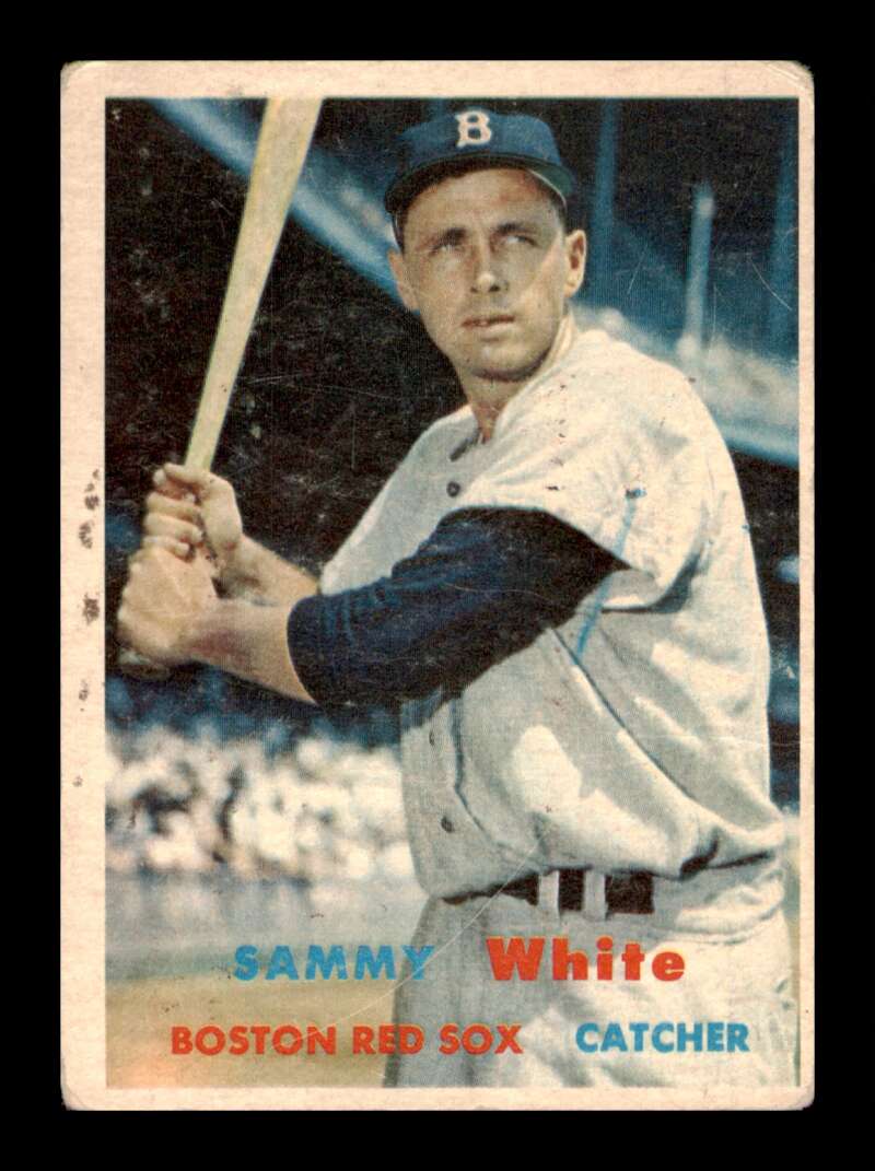 Load image into Gallery viewer, 1957 Topps Sammy White #163 Surface Scratches Boston Red Sox Image 1
