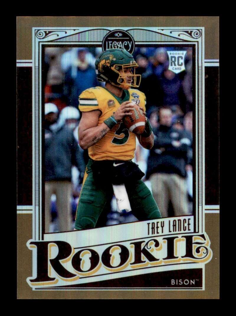 Load image into Gallery viewer, 2021 Panini Legacy Bronze Trey Lance #144 Rookie RC Surface Scratch /100 North Dakota State Bison  Image 1
