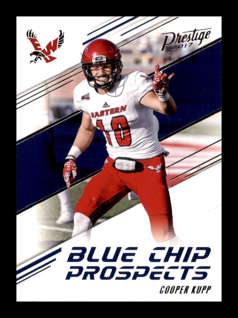 Load image into Gallery viewer, 2017 Panini Prestige Blue Chip Prospects Cooper Kupp #14 Rookie RC Los Angeles Rams  Image 1
