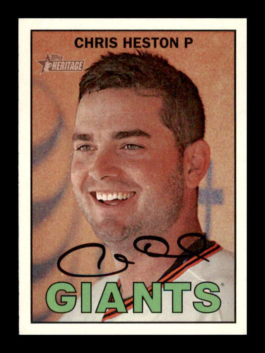 2016 Topps Heritage Chris Heston