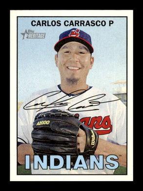 2016 Topps Heritage Carlos Carrasco 